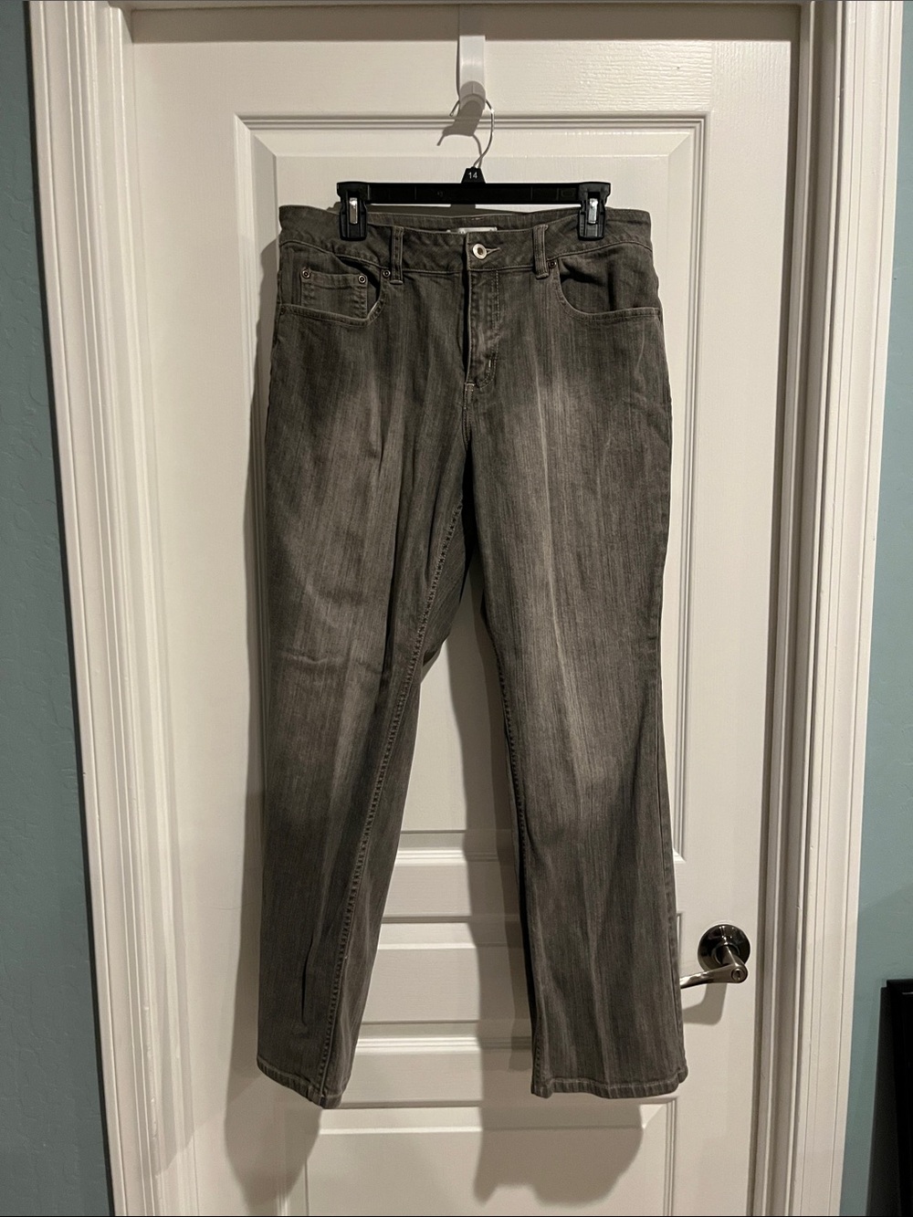 Coldwater Creek Women's Gray Straight-Leg Jeans